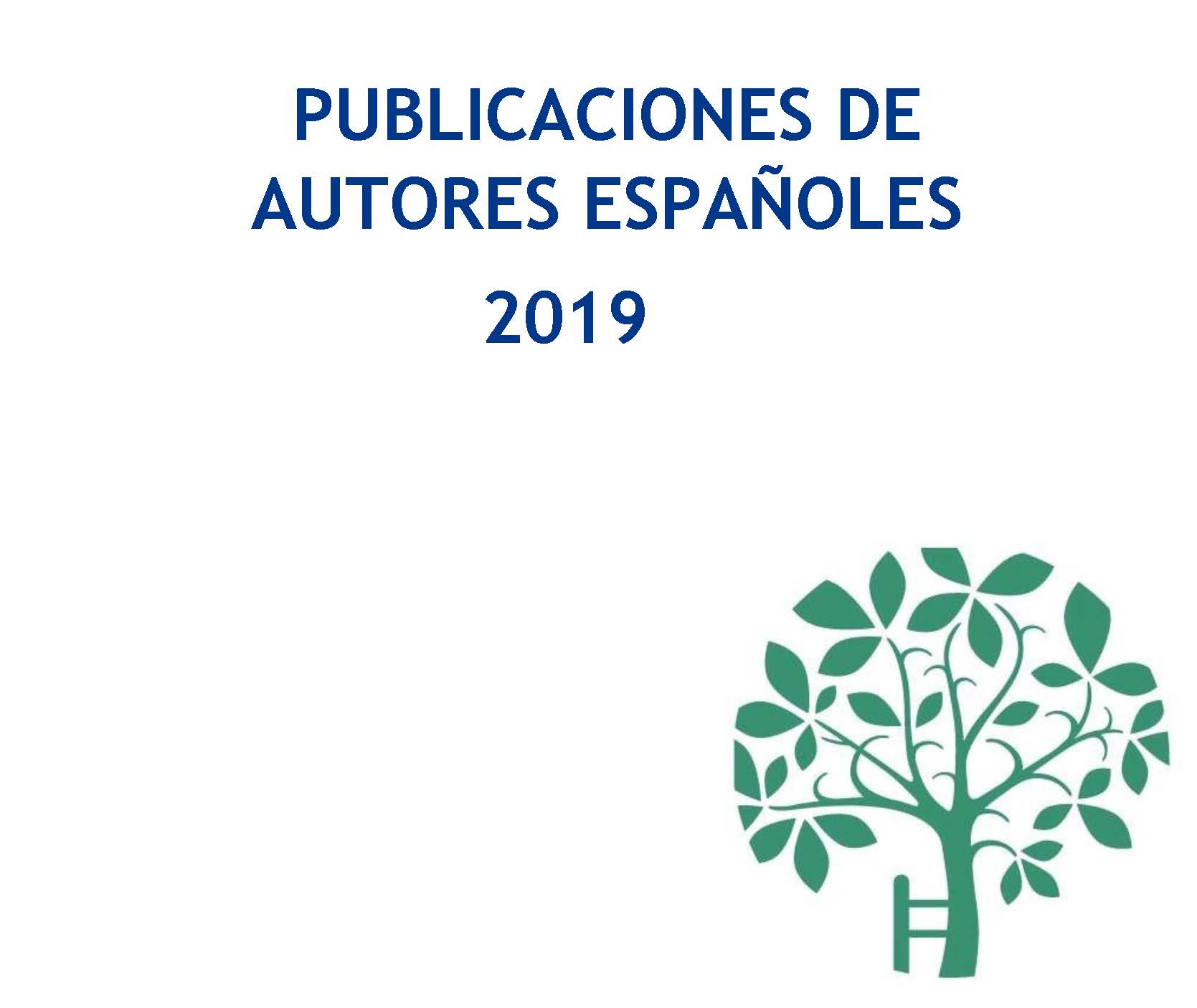 Publicaciones de autores españoles 2019